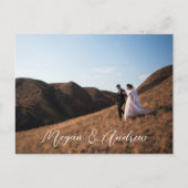 モダン結婚写真 ポストカード (正面)