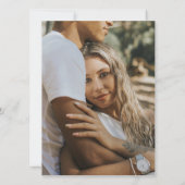 モダン結婚写真 招待状 (裏面)