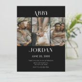 モダン結婚写真 招待状 (スタンド正面)