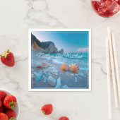 モダン結婚夏 スタンダードカクテルナプキン (インサイチュ)