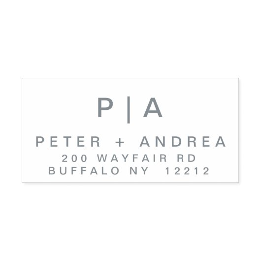 モダン結婚夫婦の住所 セルフインキングスタンプ (デザイン)