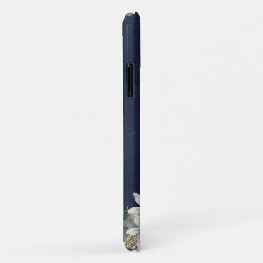 モダン結婚夫婦の写真パーソナライズされたフローラCa Case-Mate iPhoneケース (裏面/右)