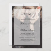 モダン結婚婚約パーティ | フォトオーバーレイ 招待状 (正面)