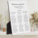 モダン結婚座席表 フォトプラーク<br><div class="desc">8x10イ結婚ンチを測定するこの卓上プラークでスタイルのシート図を表示する。このプラークはシンプルどのテーマにもエレガントマッチするデザインとを備え結婚ている。テーブ来ルや他の任意の場所で簡単表示用のイーゼルが付いている。このプラークは素晴らし、お客様の特別な日に座って歓迎さ感じせる場所を示す方法である。</div>