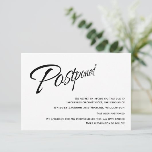 モダン結婚延期の発表 セーブザデート (スタンド正面)