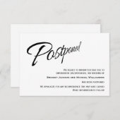 モダン結婚延期の発表 セーブザデート (正面/裏面)