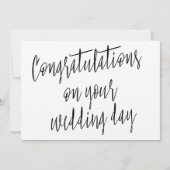 「モダン結婚式おめでとう」 カード (正面)