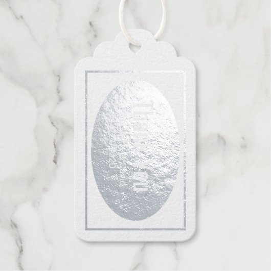 モダン結婚式の引き出物ありがとう ギフトタグ (正面)