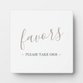 モダン結婚式の引き出物標識 フォトプラーク (正面)