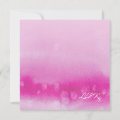 モダン結婚式の招待グラデーション水の色暗い赤紫色 招待状 (裏面)