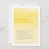 モダン結婚式招待状グラデーション水色イエロー 招待状 (正面)