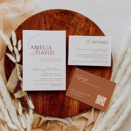 モダン結婚式招待状テンプレート 招待状