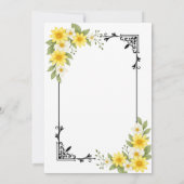 モダン結婚式招待状 | エレガント&カスタマイズ 招待状 (裏面)