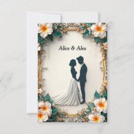 モダン結婚式招待状 セーブザデート