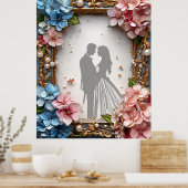 モダン結婚式招待状 ポスター (キッチン)