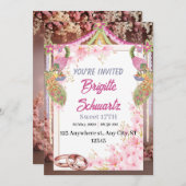 モダン結婚式招待状 招待状 (正面/裏面)