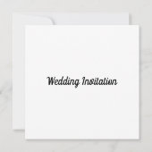 モダン結婚式招待状 招待状 (裏面)