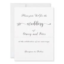 モダン結婚式招待状