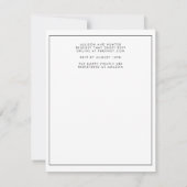モダン結婚式招待状 招待状 (裏面)