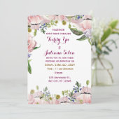 モダン結婚式招待状 招待状 (スタンド正面)