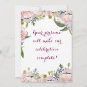 モダン結婚式招待状 招待状 (裏面)