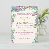 モダン結婚式招待状 招待状 (スタンド正面)