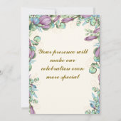 モダン結婚式招待状 招待状 (裏面)