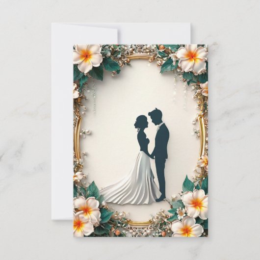 モダン結婚式招待状 招待状 (正面)