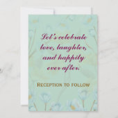 モダン結婚式招待状 招待状 (裏面)