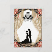 モダン結婚式招待状 招待状 (正面/裏面)