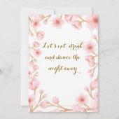 モダン結婚式招待状 招待状 (裏面)