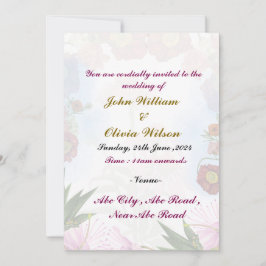 モダン結婚式招待状 招待状