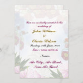 モダン結婚式招待状 招待状 (正面/裏面)