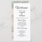 モダン結婚式 プログラム (正面/裏面)