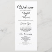 モダン結婚式 プログラム (正面)