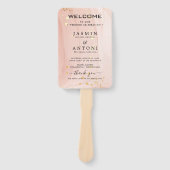 モダン結婚式 プログラム ハンドファン (正面)