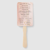 モダン結婚式 プログラム ハンドファン (裏面)