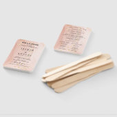 モダン結婚式 プログラム ハンドファン (組立なし)