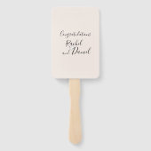 モダン結婚式 プログラム ハンドファン (裏面)