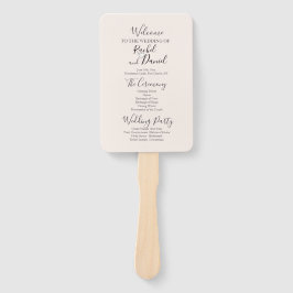 モダン結婚式 プログラム ハンドファン