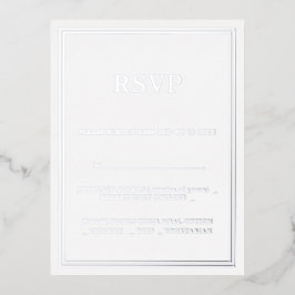 モダン結婚式RSVP 箔招待状ポストカード