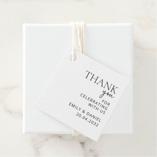 モダン結婚感謝 フェイバータグ (インサイチュ)