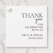 モダン結婚感謝 フェイバータグ (正面)