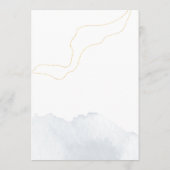 モダン結婚旅程とウェルカムウォーターカラー プログラム (裏面)