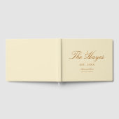 モダン結婚書パーソナライズされたの ゲストブック (全面)