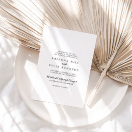 モダン結婚書伝統的の 招待状