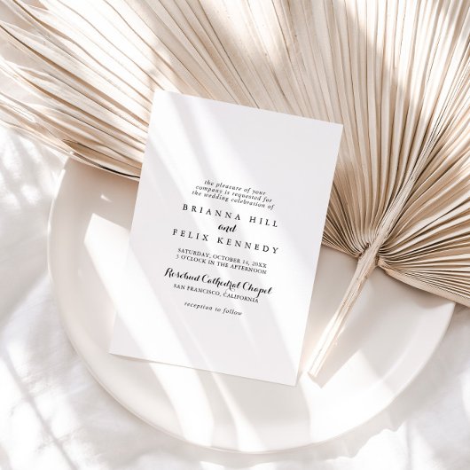 モダン結婚書伝統的の 招待状