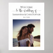 モダン結婚歓迎のサインheeligat書 ポスター (正面)