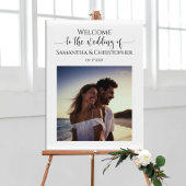 モダン結婚歓迎のサインheeligat書 ポスター