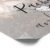 モダン結婚歓迎の写真 ポスター (角)